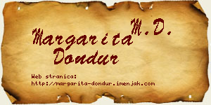 Margarita Dondur vizit kartica